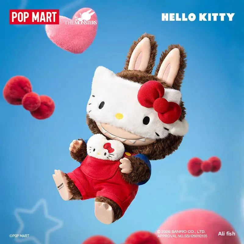 Authentic PPMART the MONSTERS HELL KITTY Vinyl Plush Doll for 5-7 Years Old Party Use