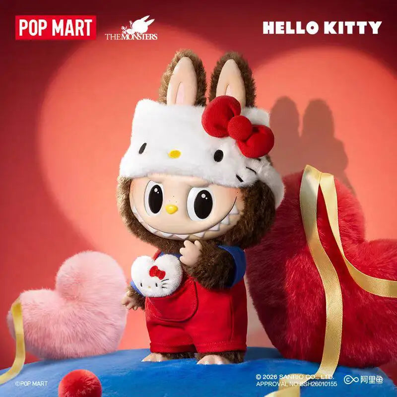 Authentic PPMART the MONSTERS HELL KITTY Vinyl Plush Doll for 5-7 Years Old Party Use