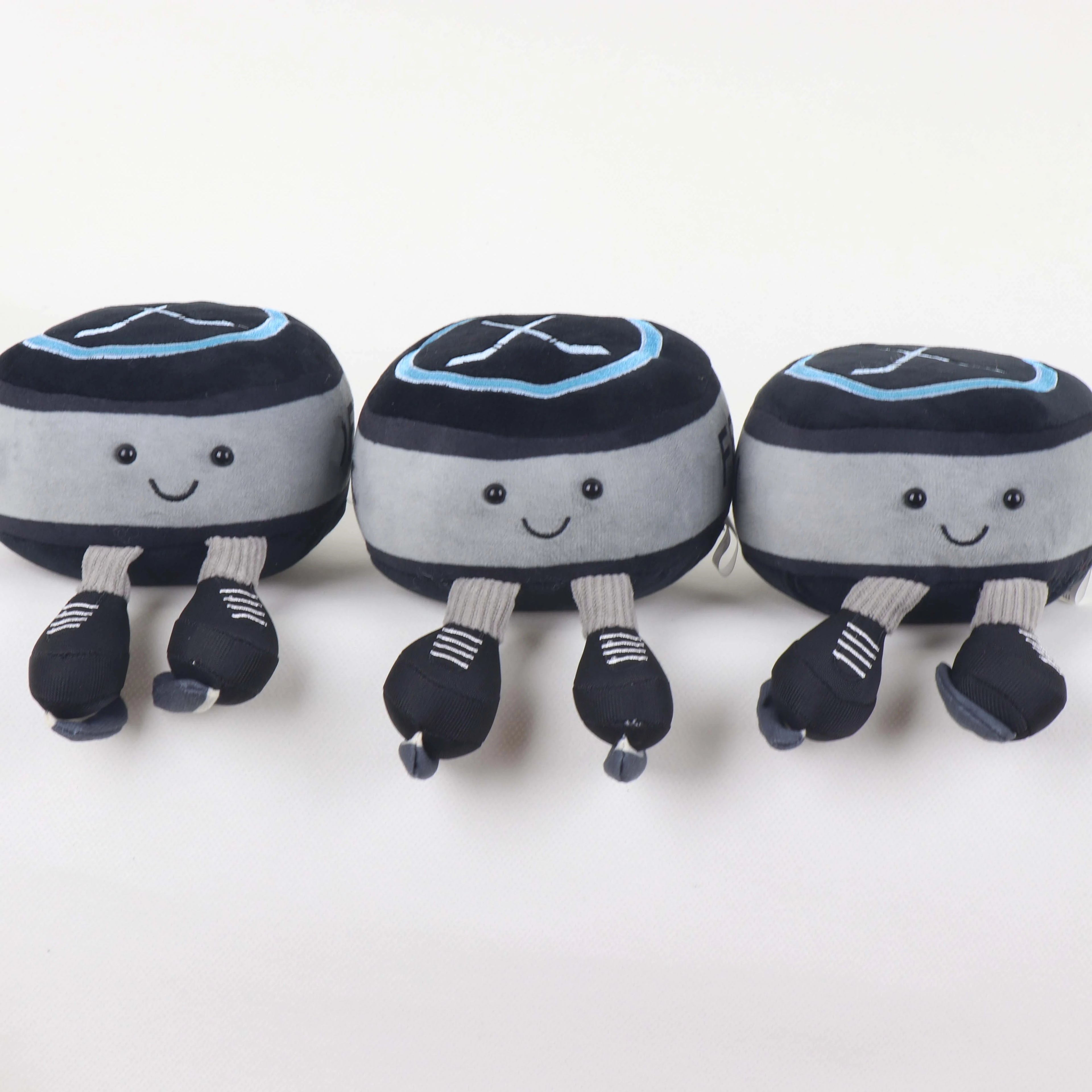 Cute Ice Hockey Doll Plush Ice Hockey Key Chain Backpack Pendant